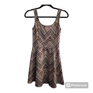 H&M Divided Pink Geometric Summer Dress